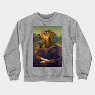 Mona Lisa Pinscher Crewneck Sweatshirt